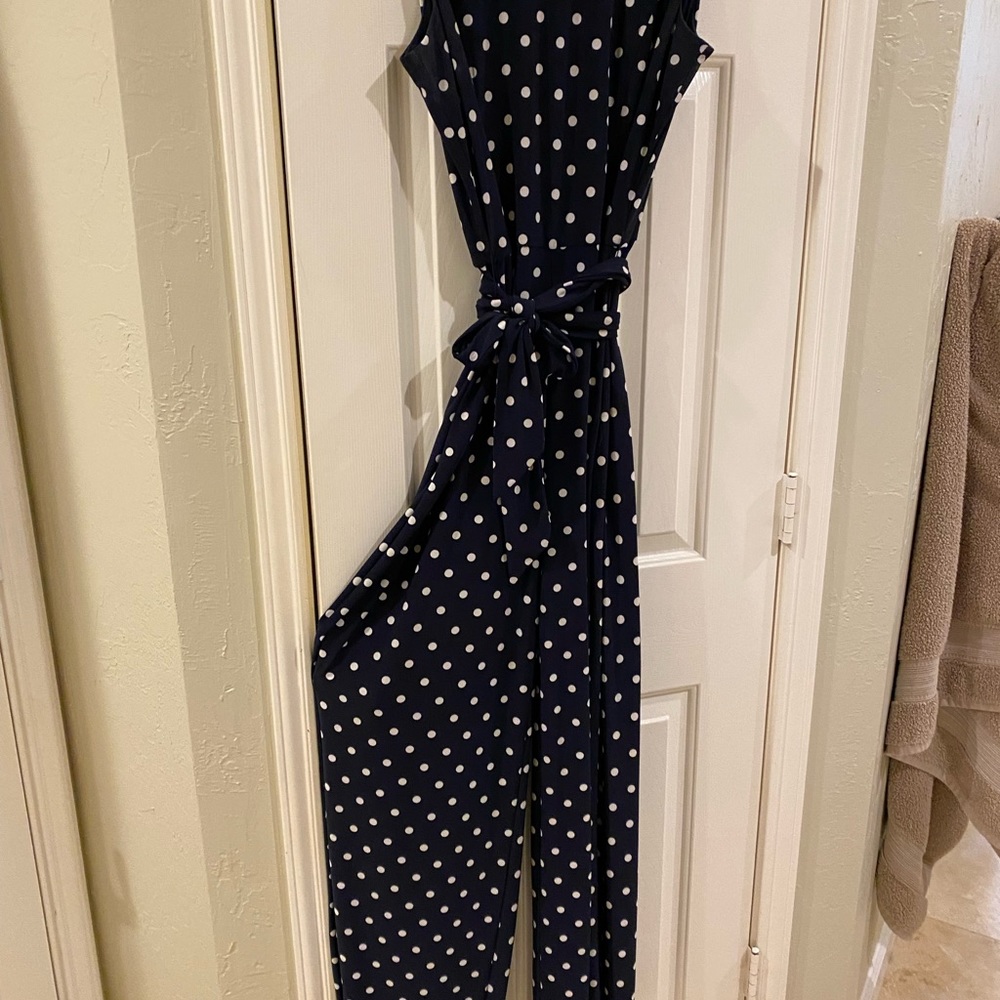 Navy pant romper
